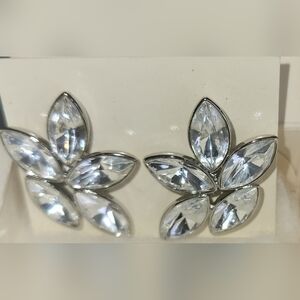 Vintage Avon Marquis Cut Crystal Earrings NIB